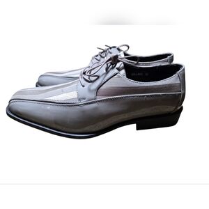 Parrazo Men's Elegant Gray Derbys 12